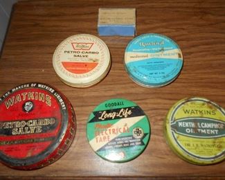 Vintage tins