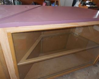 Glass front showcases   one of 2