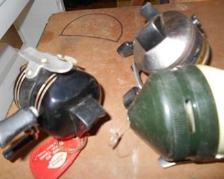 Vintage fishing reels