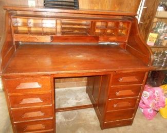 Antique desk needing roll top