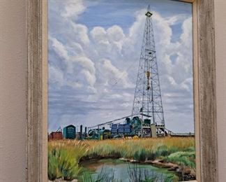 OIL WELL ART, SIGNED