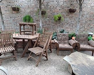 WOODEN PATIO FURNITURE