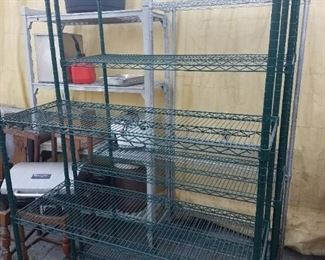 Wire shelving NSF approved (green)  - $100 each