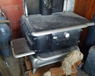 Antique STOVE Restored Wood Burning Converted to Propane  - $1400