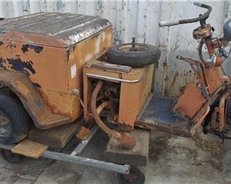 CUSHMAN Truckster 1940s Scooter with Cargo Trunk - $900