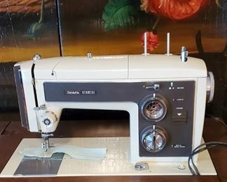 Sears/Kenmore sewing machine with sewing desk/cabinet