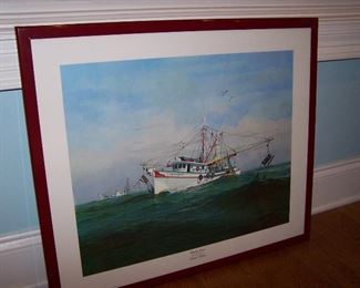 Shrimp Boat Framed Print