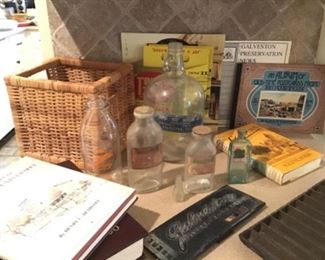 Galveston bottles and misc