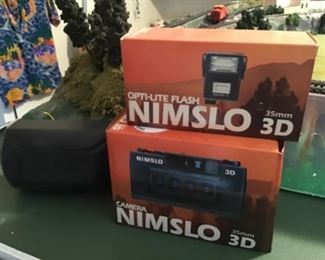 Nimslo 3 D Camera with Flash new in Box