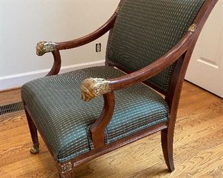 One of a pair of armchairs