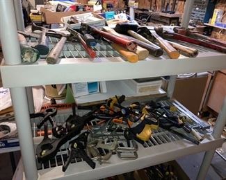 Hand tools, clamps, some SOLD