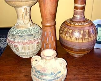 Modern pottery, ceramic vases, candle stick