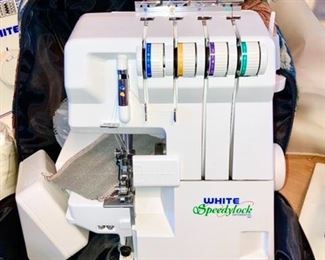 White Speedylock serger sewing machine
