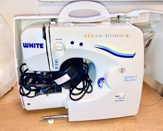 White Quilter's Sewing Machine