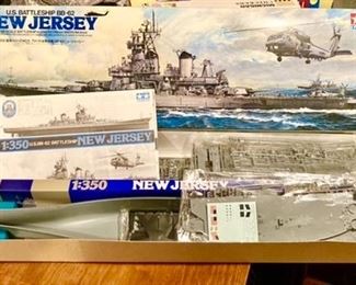 US Battleship BB-62 New Jersey model in original box