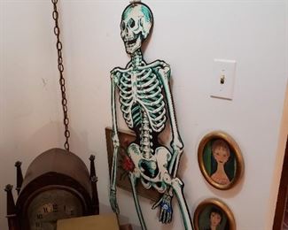 Vintage Halloween skeletons