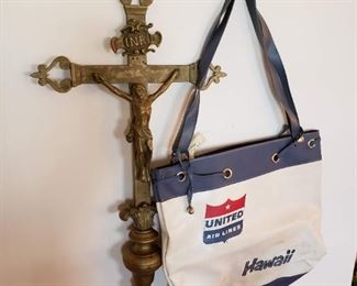 Vintage United Airlines Hawaii carryon bag