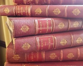 Scott's Poetical Works multi volume set