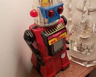 Cragstan Mr. Robot tin toy, Japan, non working, corrosion in battery compartment, untested