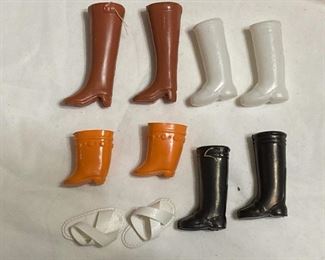 Vintage Barbie, Skipper, and Mego doll clothes