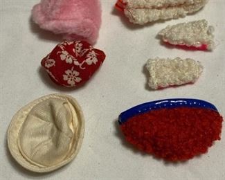 Vintage Barbie, Skipper, and Mego doll clothes