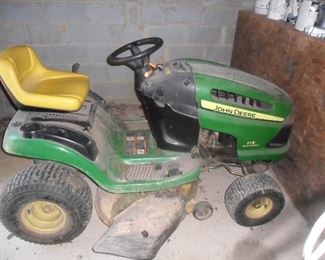 John Deere riding lawn mower