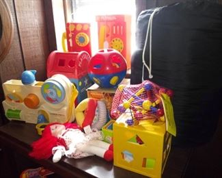 Vintage Playskool and Fisher Price toys