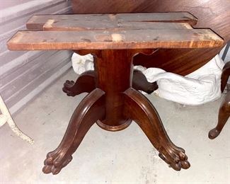 26.	Round Expandable Wood Table w/claw foot base $150 NOW $100