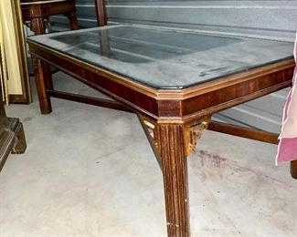 29.	Matching Lane coffee table with glass protector 21.5”D x 47.5”L x 16.5”H $95 - NOW $70