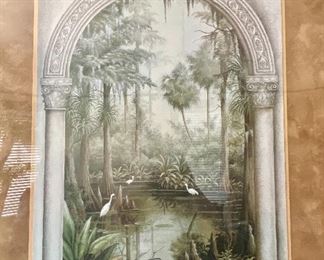 88.	Large print of tropical oasis 40” x 52”					$ 75 