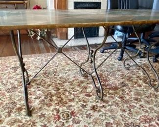 96.	Italian style Dining table formica top 38” x 82” with faux finish	$375