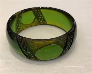 OFF the charts, deco Bakelite bracelet