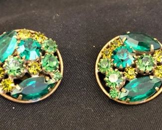 brilliant color clip on earrings Mcm