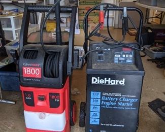 Power washer and battery charger 