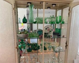 Various glass (antique and contemporary pieces)