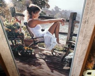 Large Framed signed/numbered art $200