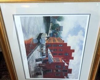 Large Framed signed/numbered art $200