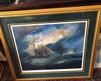 Large Framed signed/numbered art $200