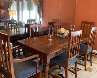 Dinning room set. Approximately 6ft 2 x 2ft 8 x 29 inches tall. 