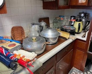 Vintage cookware and electric coffee pots
