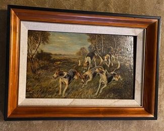 Hunt Painting by L Hancock