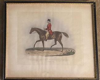 Fox Hunt Lithograph