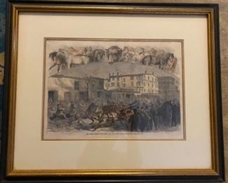 'The Horse Market'       Print      A.R. Waud