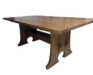Stickley Keyhole Trestle Table