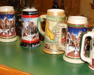 Budweiser Beer Steins