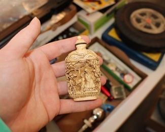 Carved Stone Snuff Bottle
