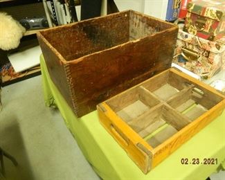 vintage wood boxes