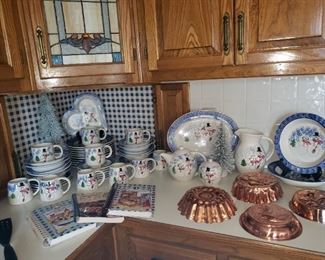 Shannon and Daughters snowman pottery