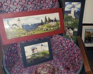 Framed nautical artwork