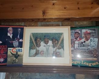 Framed Autographed Buck O'Neal pictures